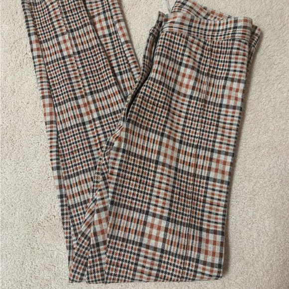 Free People Plaid Skinny Pants - Picture 3 of 6